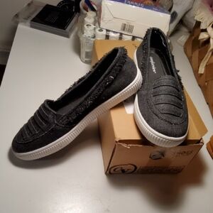 Comfortview Casual Black Slip-On Shoes